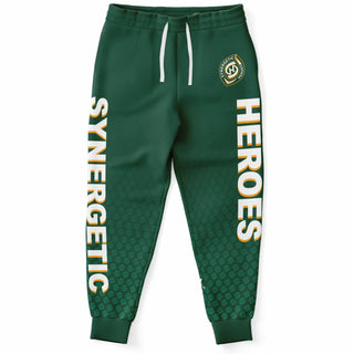 Mens Lettered Jogger - Emerald Green - Synergetic Heroes