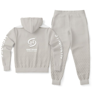 Mens Ziphoodie & Jogger - Jade White - Synergetic Heroes