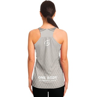 Flowy Racerback Tank Top - Jade White - Synergetic Heroes