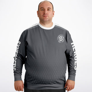 Mens Athletic Plus-size Sweatshirt - Shadow Gray