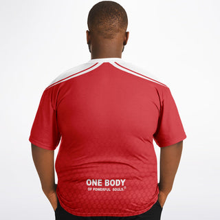 Mens Plus-size T-Shirt - Fire Red - Synergetic Heroes