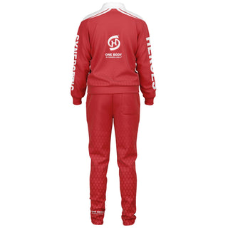 Mens Tracksuit - Fire Red - Synergetic Heroes