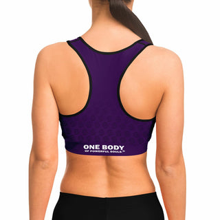 Sports Bra - Purple Shield