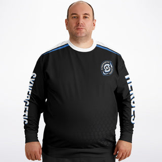 Mens Athletic Plus-size Sweatshirt - Obsidian Black