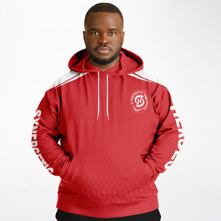 Mens Plus-size Hoodie - Fire Red - Synergetic Heroes