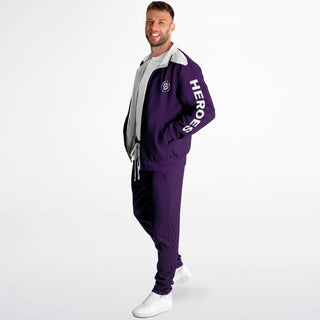 Mens Tracksuit - Purple Shield