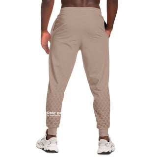 Mens Lettered Jogger - Taupe Stone - Synergetic Heroes