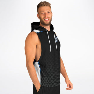 Mens Drop Armhole Hoodie - Obsidian Black - Synergetic Heroes