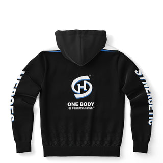 Mens Hoodie - Obsidian Black - Synergetic Heroes