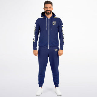 Mens Ziphoodie & Jogger - Midnight Blue - Synergetic Heroes