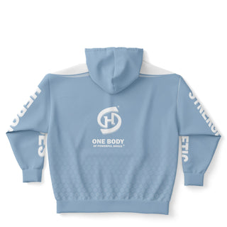 Mens Plus-size Hoodie - Angel Blue - Synergetic Heroes