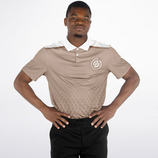 Mens Polo Shirt - Taupe Stone - Synergetic Heroes