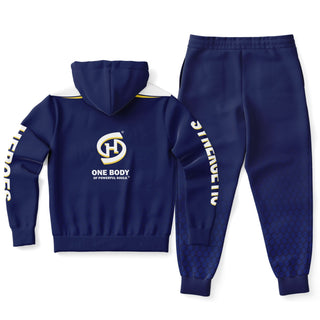 Mens Ziphoodie & Jogger - Midnight Blue - Synergetic Heroes