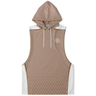 Mens Drop Armhole Hoodie - Taupe Stone - Synergetic Heroes