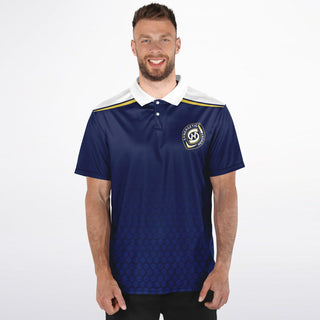 Mens Polo Shirt - Midnight Blue - Synergetic Heroes