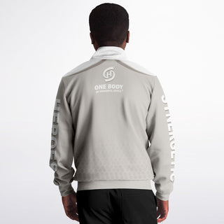 Mens Track Jacket - Jade White