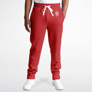 Mens Track Pants - Fire Red - Synergetic Heroes