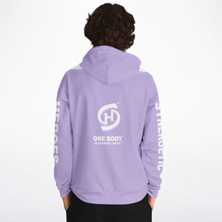 Mens Hoodie - Lavender Mist - Synergetic Heroes