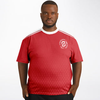 Mens Plus-size T-Shirt - Fire Red - Synergetic Heroes