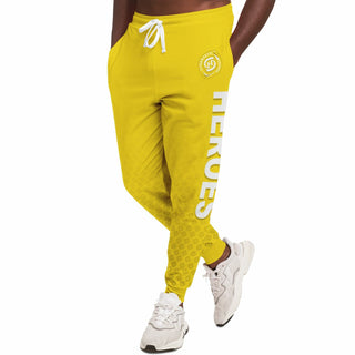 Mens Lettered Jogger - Yellow Sun - Synergetic Heroes