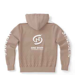 Mens Hoodie - Taupe Stone - Synergetic Heroes