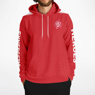 Mens Hoodie - Fire Red