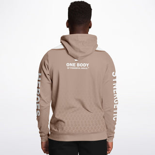 Mens Hoodie - Taupe Stone
