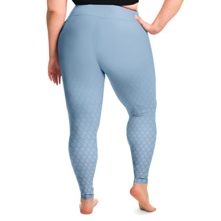 Plus Size Legging - Angel Blue - Synergetic Heroes