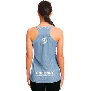 Flowy Racerback Tank Top - Angel Blue - Synergetic Heroes