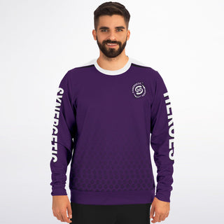 Mens Athletic Sweatshirt - Purple Shield