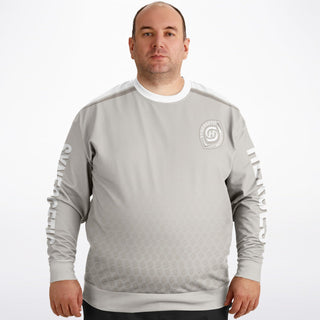 Mens Athletic Plus-size Sweatshirt - Jade White