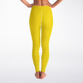 Yoga Leggings - Yellow Sun - Synergetic Heroes