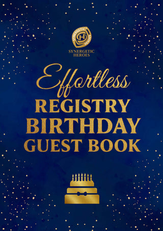 Effortless Adult Birthday Guest Book — Celebrate Life Edition