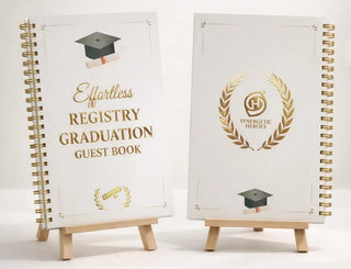 Effortless Graduation Guest Book — Commencement Edition