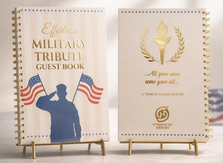 Effortless Military Tribute Guest Book – Honor & Remembrance Edition