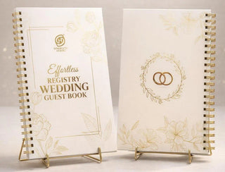 Effortless Wedding Guest Book – Forever Begins Registry Edition