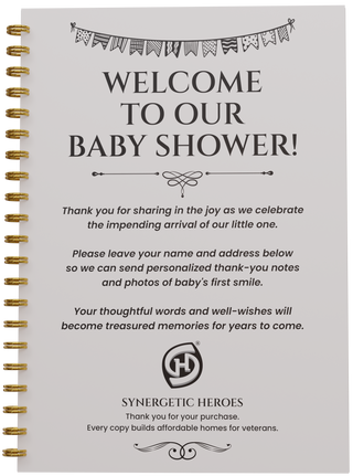 Effortless Baby Shower Guest Book — Welcome Little One Edition