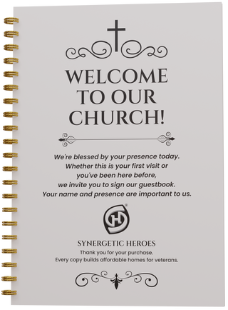Effortless Church Visitor Guest Book — Welcome Ministry Edition