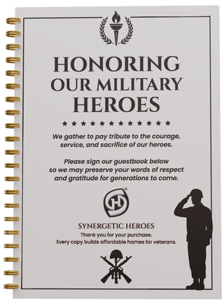 Effortless Military Tribute Guest Book – Honor & Remembrance Edition