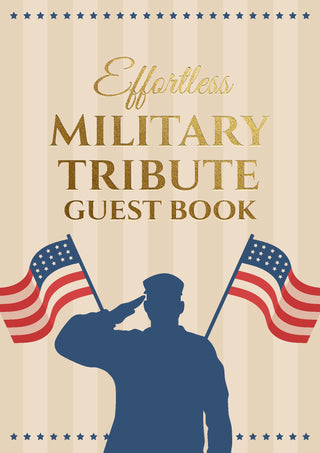 Effortless Military Tribute Guest Book – Honor & Remembrance Edition