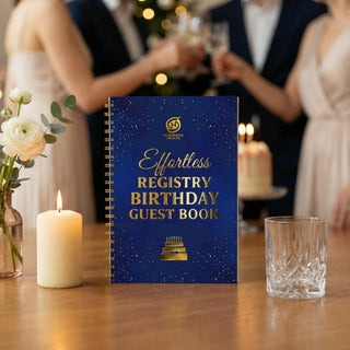 Effortless Adult Birthday Guest Book — Celebrate Life Edition