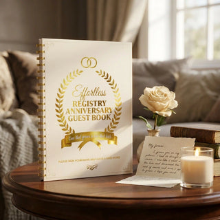 Effortless Anniversary Guest Book – Timeless Love Edition