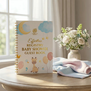Effortless Baby Shower Guest Book — Welcome Little One Edition