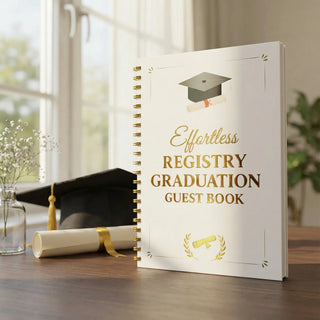 Effortless Graduation Guest Book — Commencement Edition