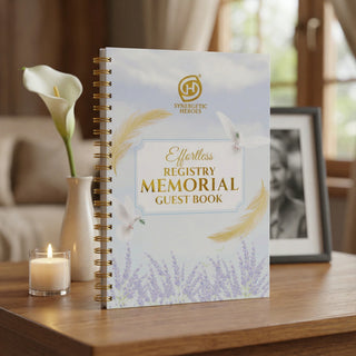 Effortless Memorial Guest Book – Everlasting Tribute Edition