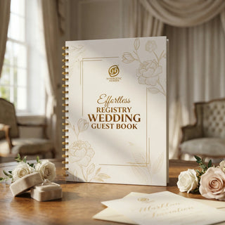 Effortless Wedding Guest Book – Forever Begins Registry Edition