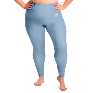 Plus Size Legging - Angel Blue - Synergetic Heroes