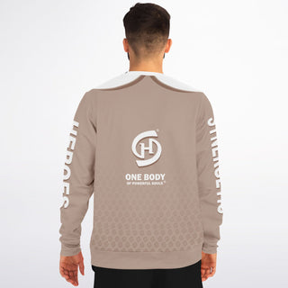 Mens Athletic Sweatshirt - Taupe Stone