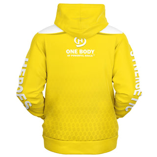 Mens Zip-Up Hoodie - Yellow Sun