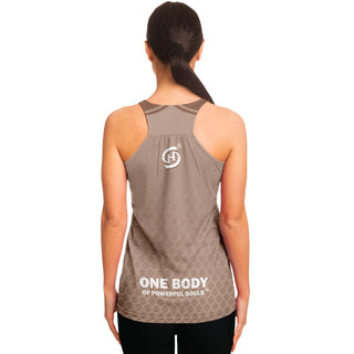 Flowy Racerback Tank Top - Taupe Stone - Synergetic Heroes